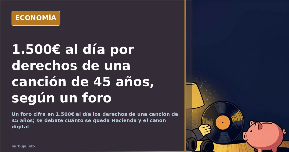 A 45-year-old song's royalties: 1.500€ a day, according to a forum