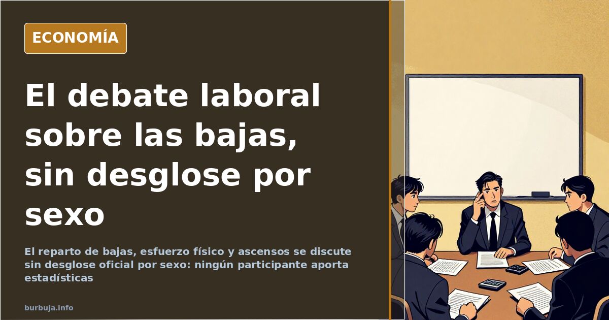 Workplace absenteeism: no statistics broken down by sex