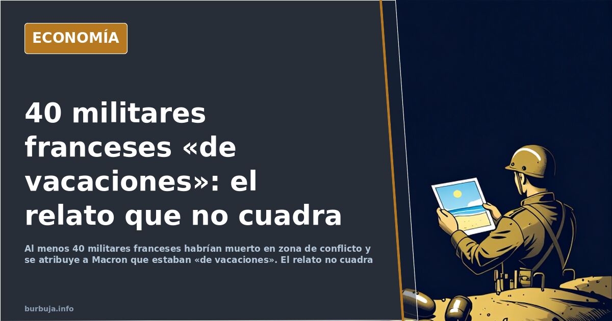 Ilustración editorial de un misil sobre un mapa de Ucrania y siluetas de soldados franceses en zona de conflicto