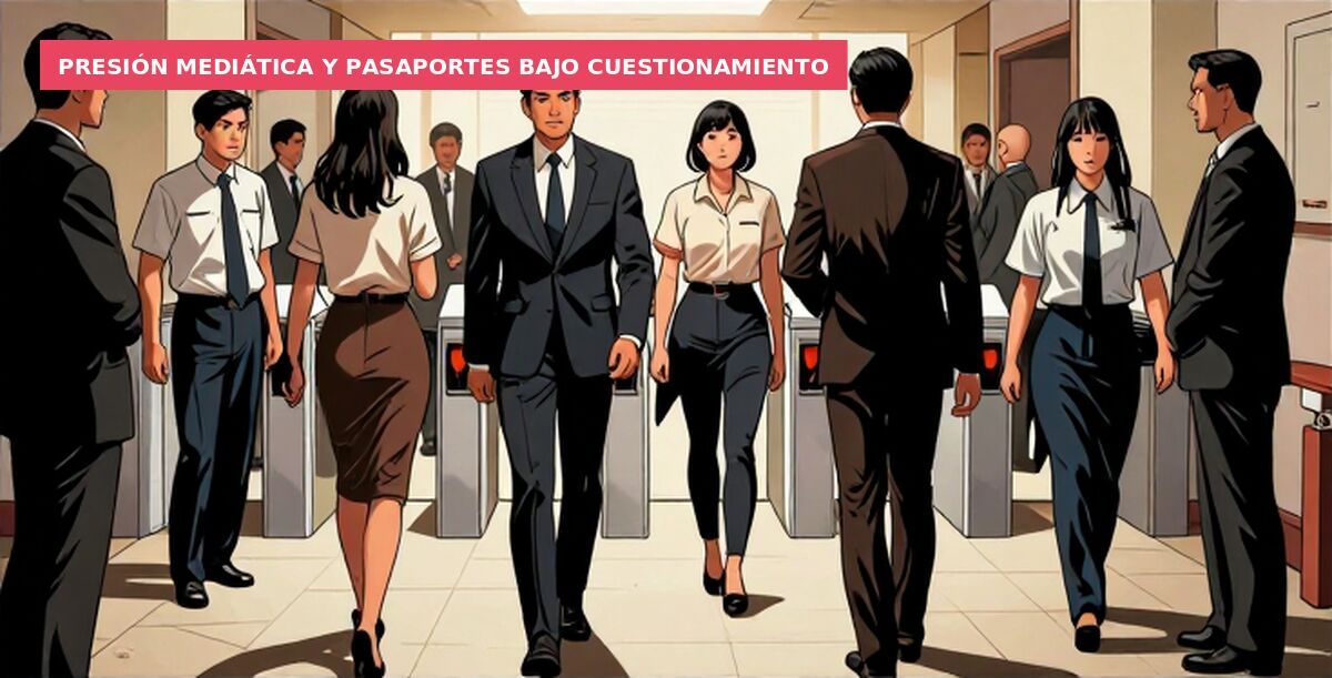 Presión mediática y pasaportes bajo cuestionamiento