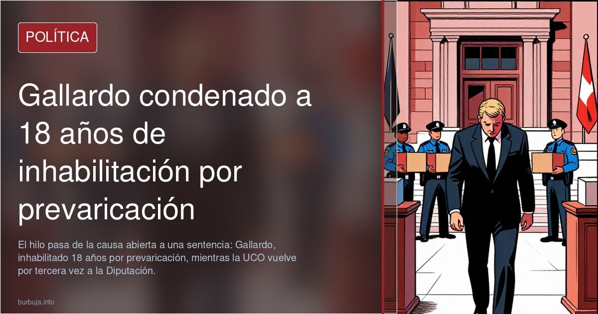 David Sánchez condenado e inhabilitado