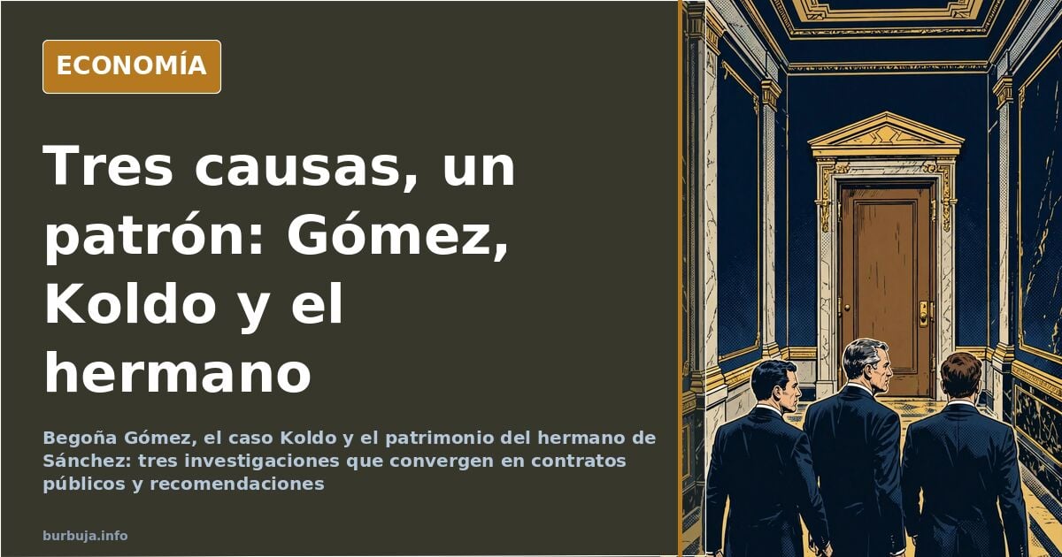 Sánchez Faces Pressure from Three Investigations: Gómez, Koldo, and his Brother