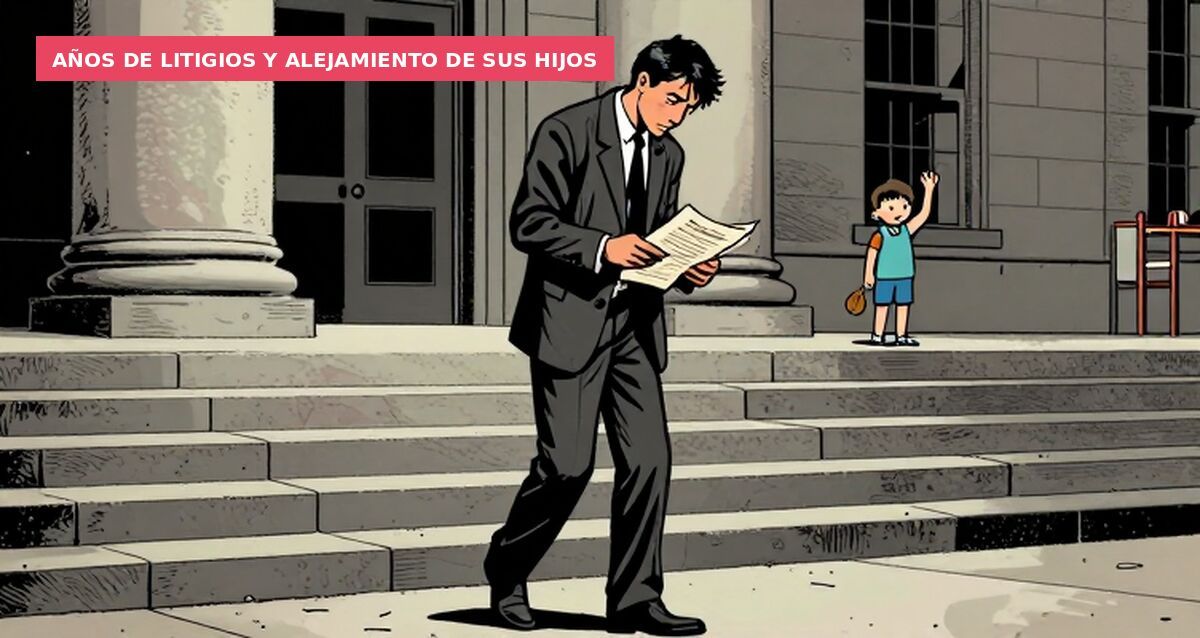 Años de litigios y alejamiento de sus hijos