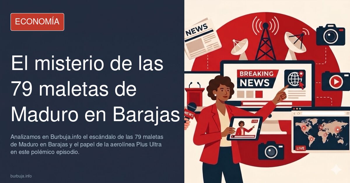 Analizamos en Burbuja.info el escándalo de las 79 maletas de Maduro en Barajas y el papel de la aerolínea Plus Ultra en este 