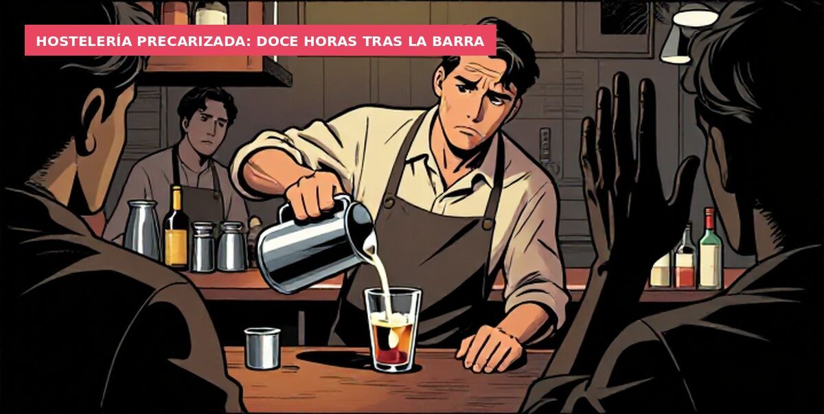 Hostelería precarizada: doce horas tras la barra