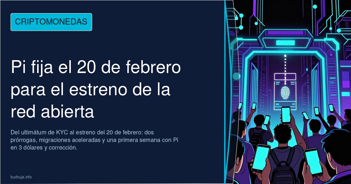 Pi fija el 20 de febrero para el estreno de la red abierta
