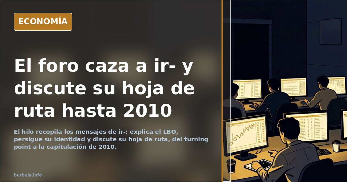 El foro caza a ir- y discute su hoja de ruta hasta 2010