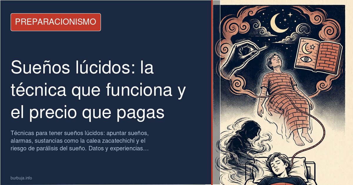 Persona durmiendo con expresión de consciencia, representando el sueño lúcido y sus técnicas
