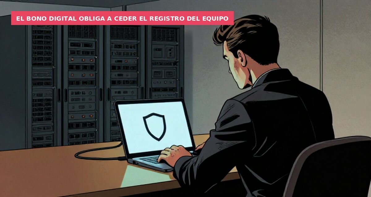 El bono digital obliga a ceder el registro del equipo
