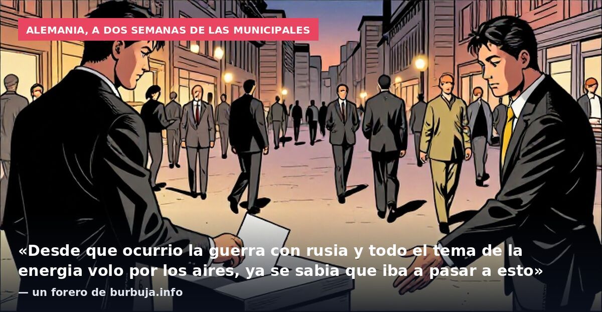 Alemania, a dos semanas de las municipales: «Desde que ocurrio la guerra con rusia y todo el tema de la energia volo por los aires, ya se sabia que iba a pasar a esto» — un forero de burbuja.info