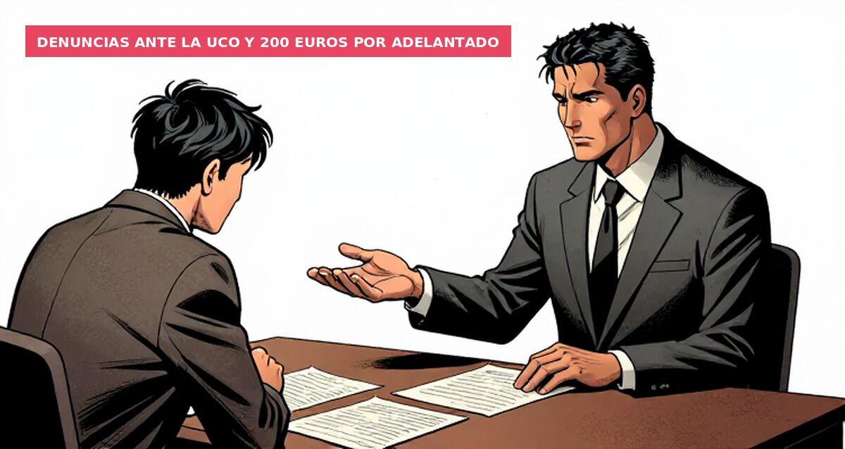 Denuncias ante la UCO y 200 euros por adelantado