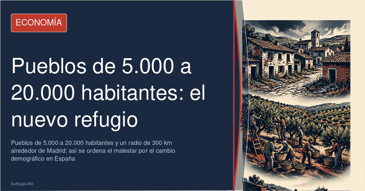 Calle de un municipio de interior en Castilla y León con parador y consultorio, ejemplo del repliegue ante el cambio demográf