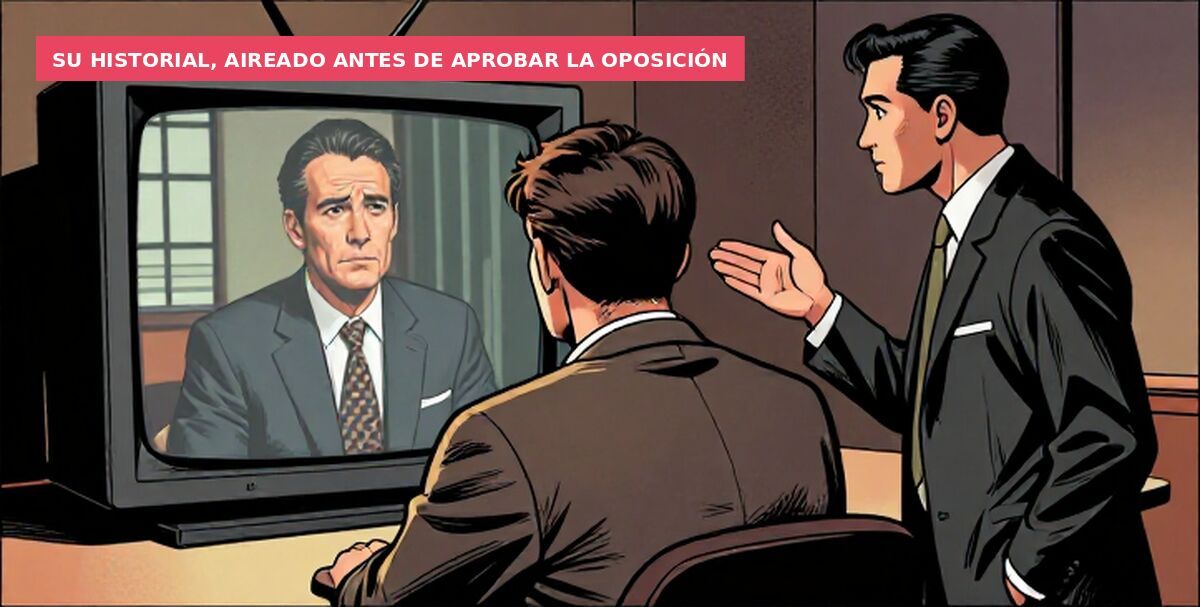 Su historial, aireado antes de aprobar la oposición