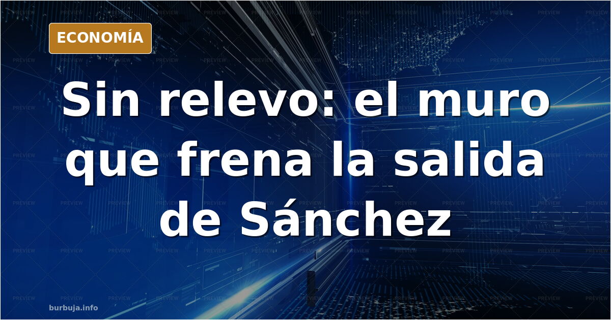 Sillón vacío en un despacho oficial con la bandera de España al fondo, imagen del relevo de Pedro Sánchez en La Moncloa