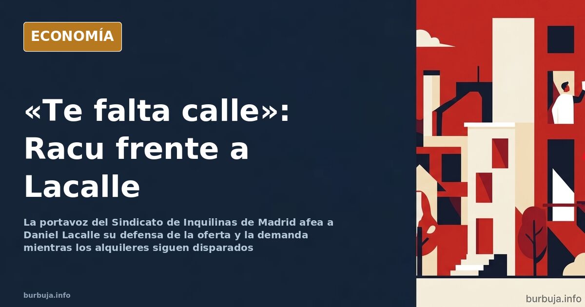 Dos figuras frente a frente discutiendo sobre el precio del alquiler y la ley de oferta y demanda en el mercado de la viviend