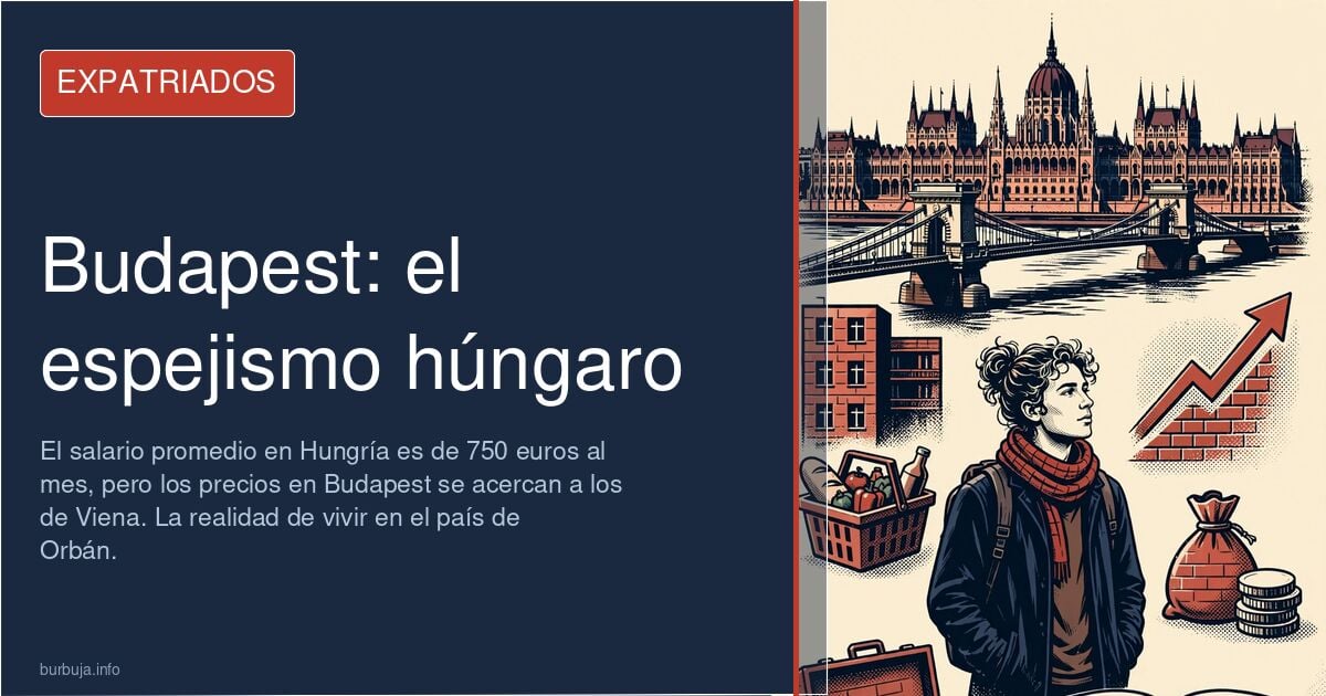 Vista del Danubio y el Parlamento de Budapest como imagen del coste de vivir en la capital húngara