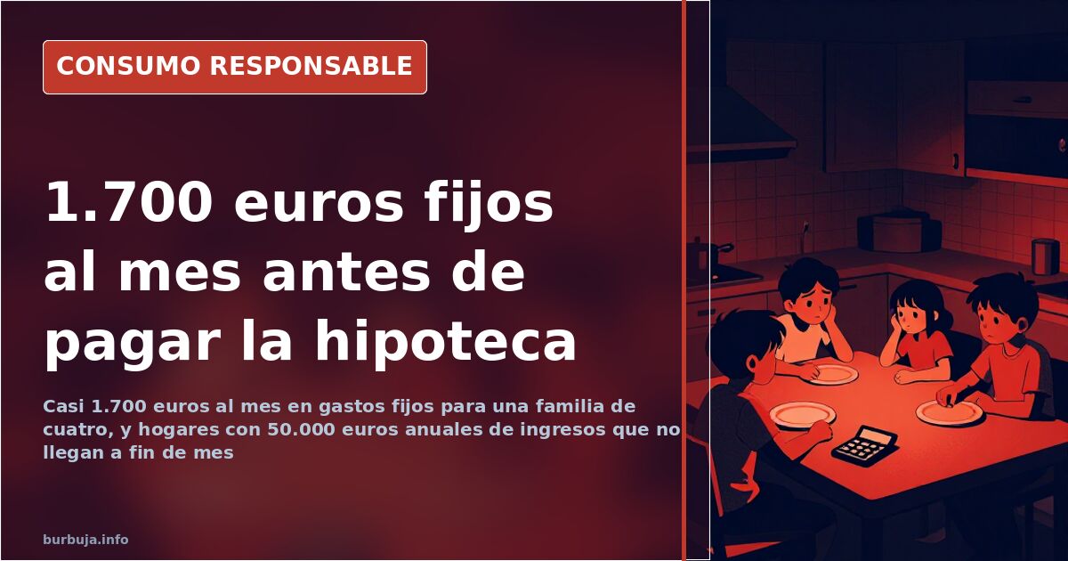 Calculadora, recibos domésticos y una hoja de cálculo con los gastos mensuales de una familia de cuatro personas