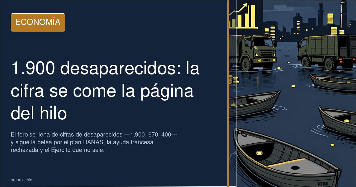 1.900 desaparecidos: la cifra se come la página del hilo