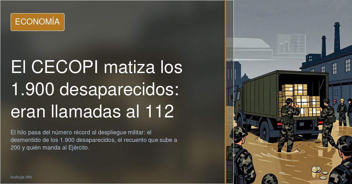 El CECOPI matiza los 1.900 desaparecidos: eran llamadas al 112