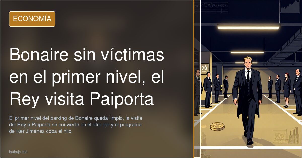 Bonaire sin víctimas en el primer nivel, el Rey visita Paiporta