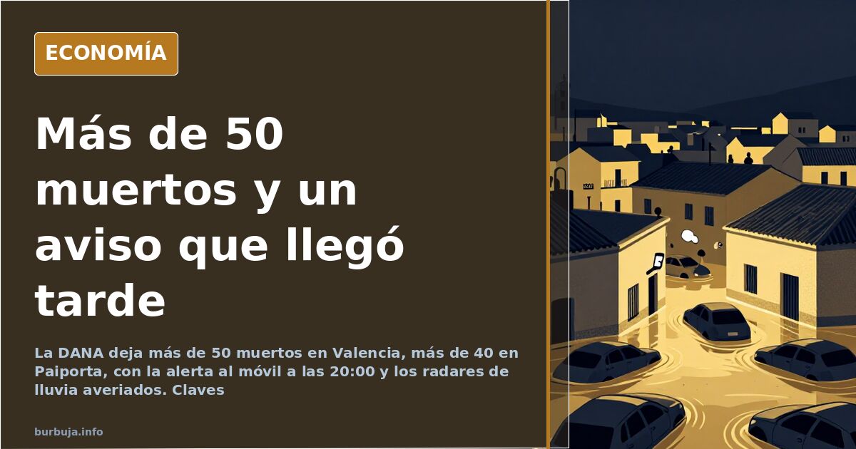 Calle inundada en Valencia por la DANA con vehículos arrastrados y vecinos evacuando en plena riada