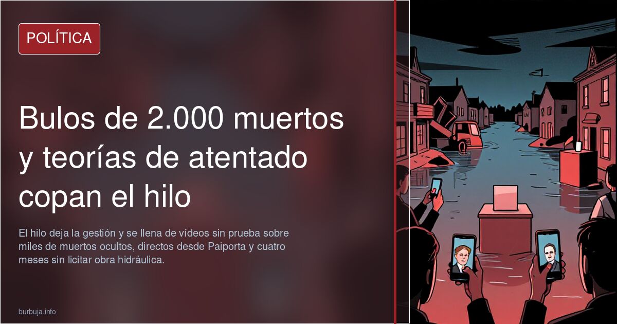 Bulos de 2.000 muertos y teorías de atentado copan el hilo