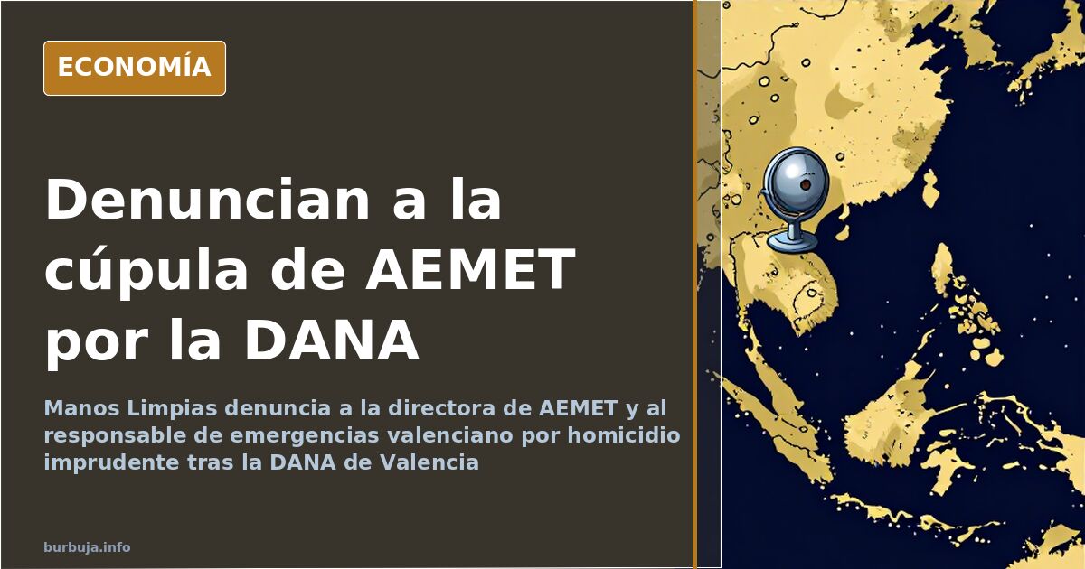 Ilustración editorial de un radar meteorológico averiado sobre un mapa de la Comunidad Valenciana con alerta roja por DANA