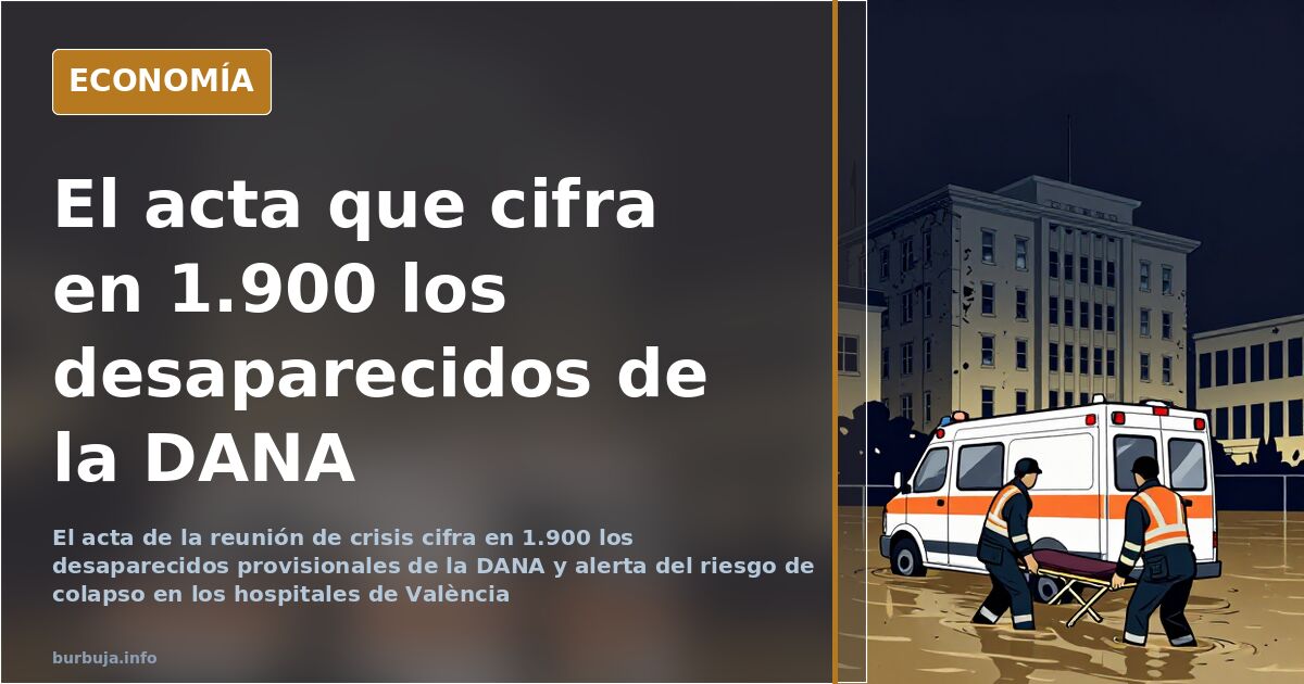 Charcos de barro y escombros en una calle de València tras la DANA, con un listado de desaparecidos sobre una mesa