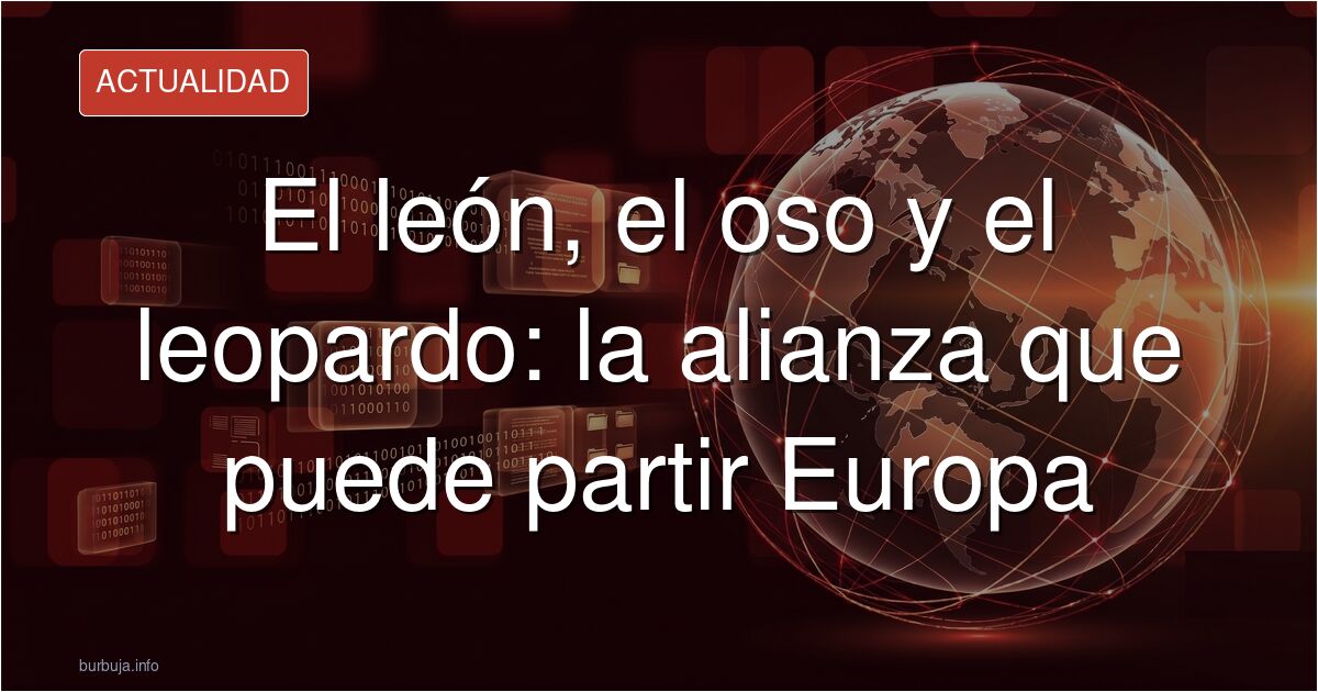 Mapa de Europa con los países de la alianza resaltados