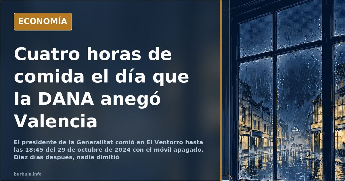 Fachada del restaurante El Ventorro, escenario de la comida privada de Carlos Mazón el 29 de octubre de 2024, día de la DANA