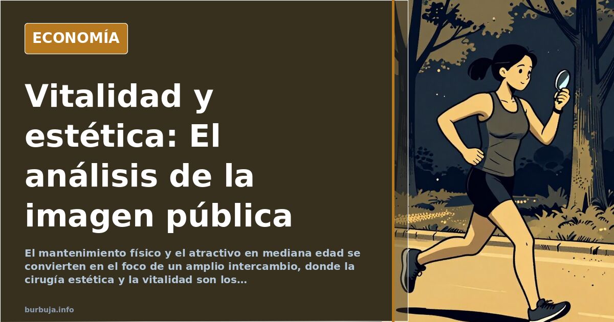 Una representación visual que simboliza el paso del tiempo y el cuidado físico en la mediana edad