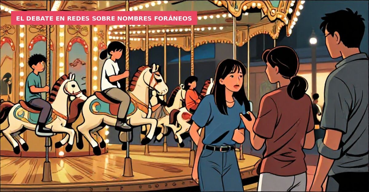 El debate en redes sobre nombres foráneos
