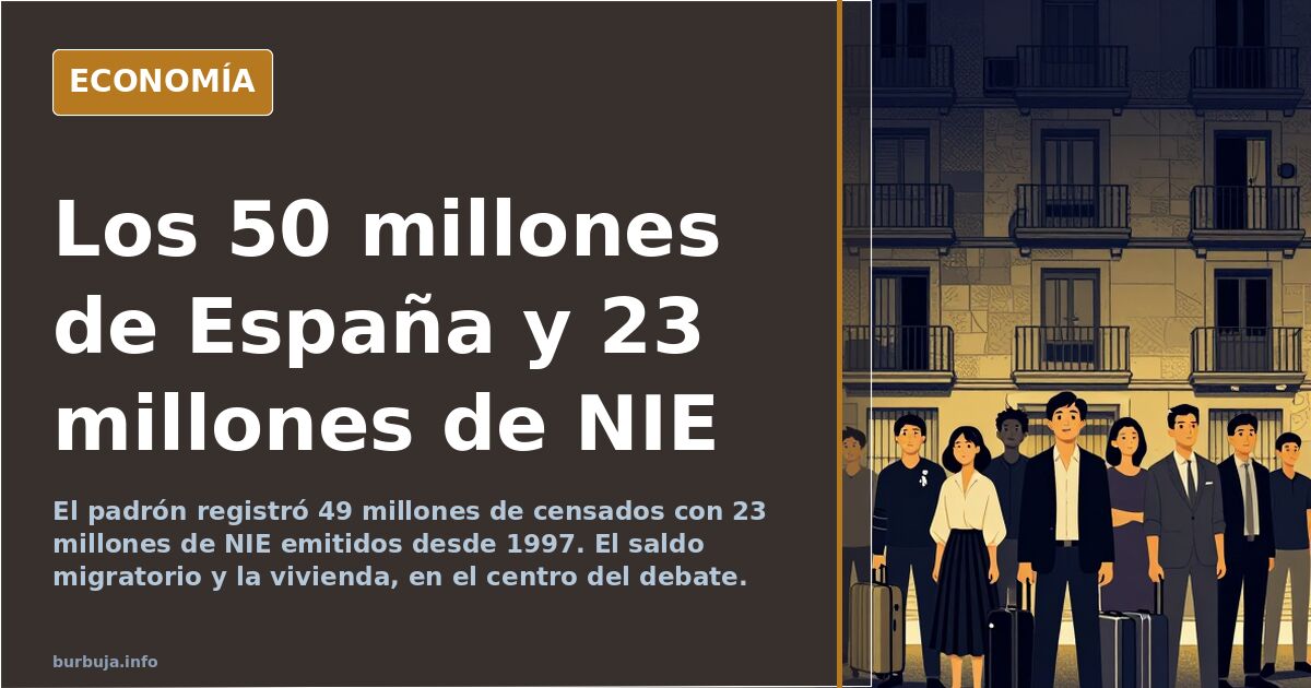 Andén de metro con vendedores ambulantes, reflejo del crecimiento de población en España hasta rozar los 50 millones