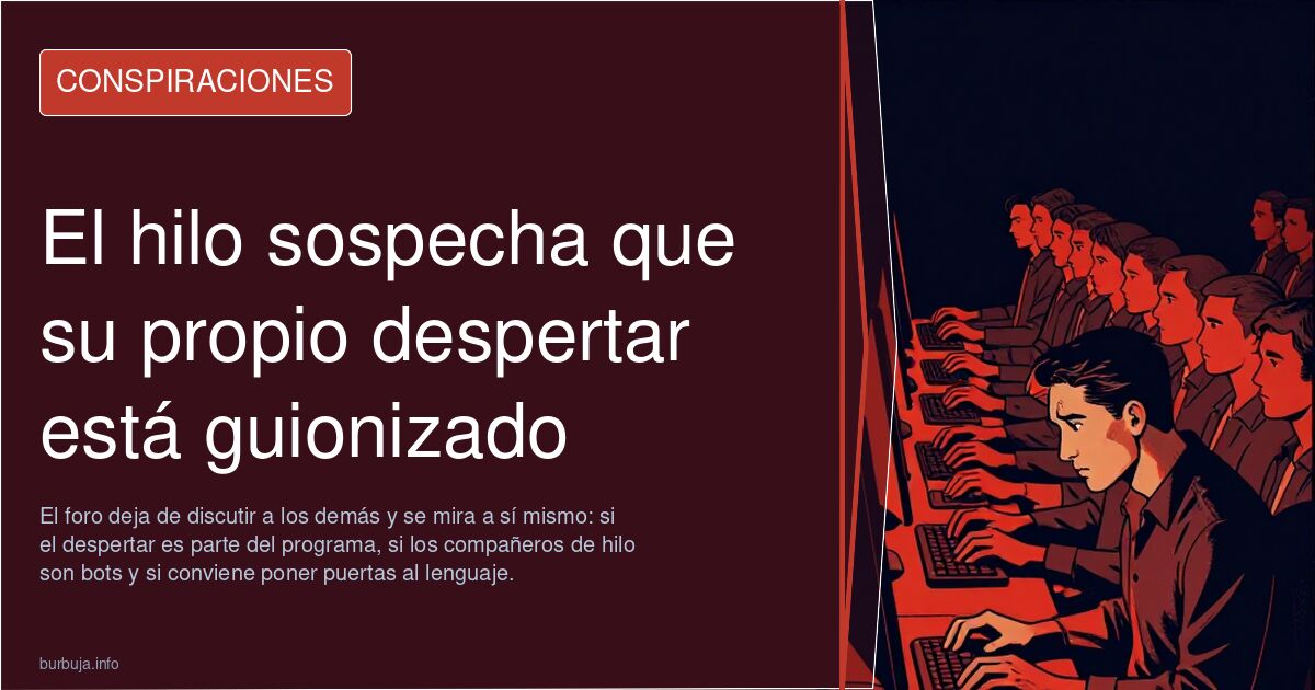 El hilo sospecha que su propio despertar está guionizado