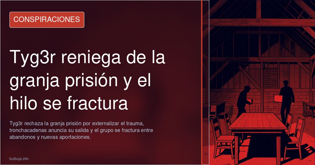 Tyg3r reniega de la granja prisión y el hilo se fractura