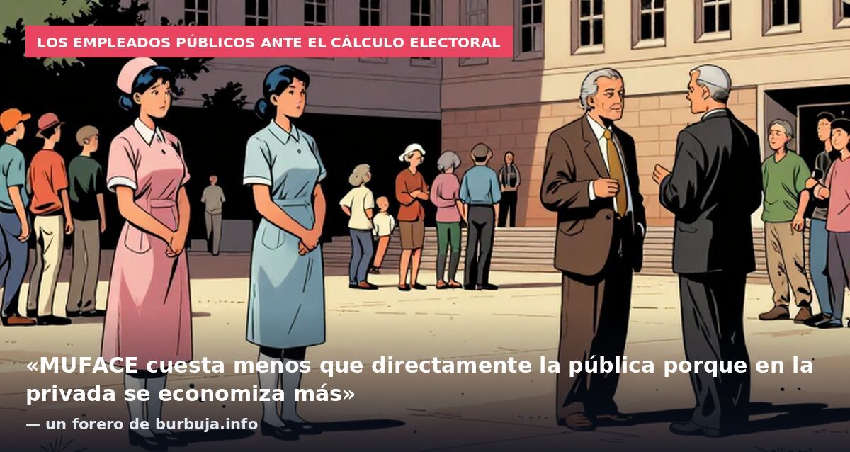 Los empleados públicos ante el cálculo electoral: «MUFACE cuesta menos que directamente la pública porque en la privada se economiza más» — un forero de burbuja.info