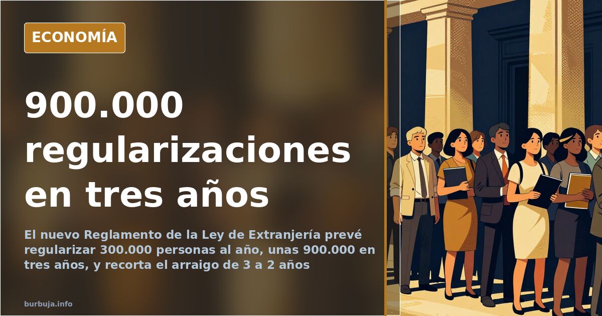 Extranjería regularizará 900.000 migrantes en tres años