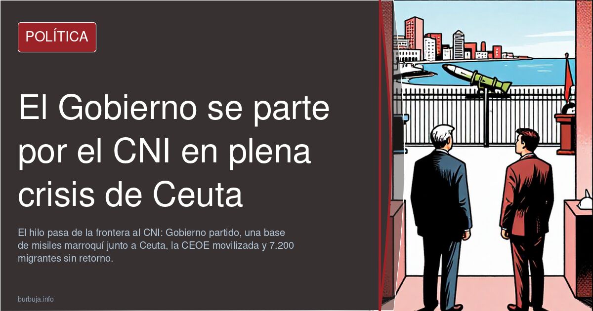 El Gobierno se parte por el CNI en plena crisis de Ceuta
