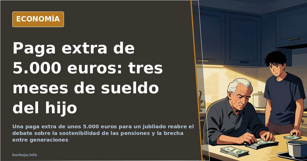 Nómina y calculadora sobre una mesa de madera junto al recibo de la paga extra de un pensionista en noviembre