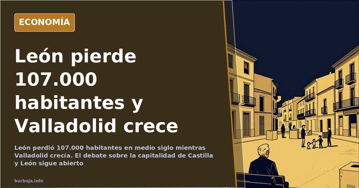 León pierde 107.000 habitantes frente al empuje de Valladolid