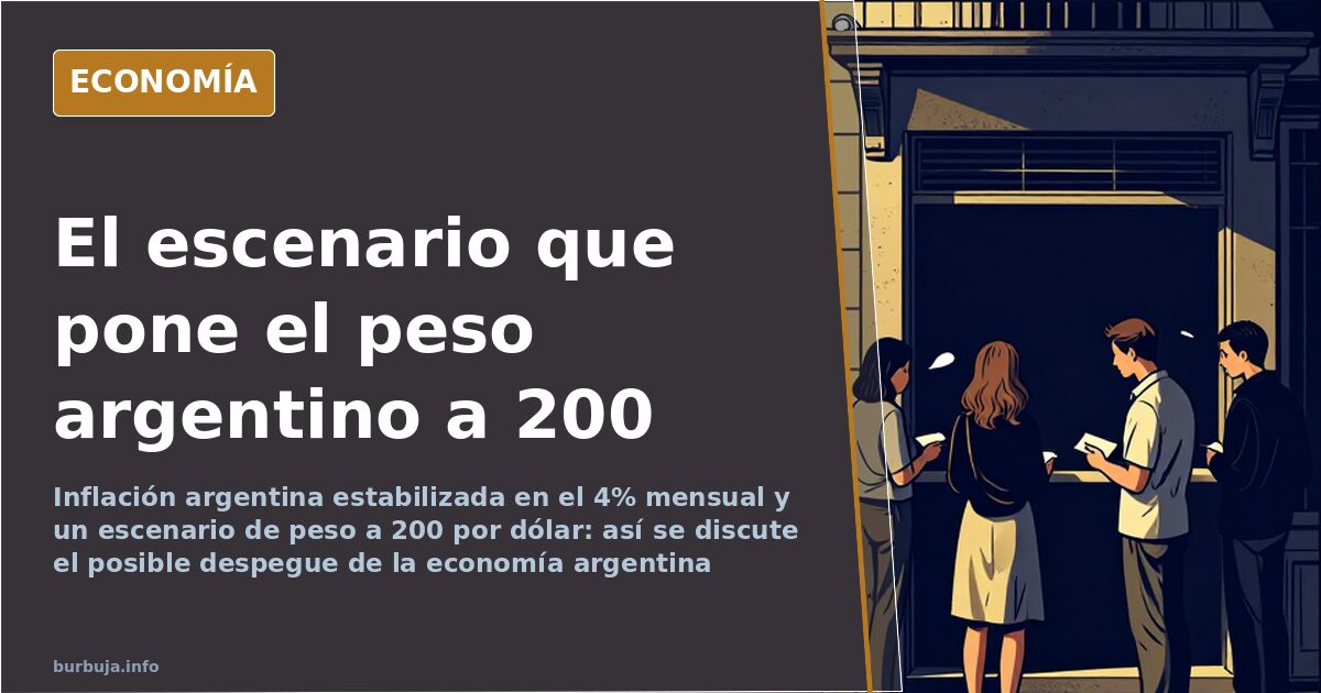 Billetes de peso argentino y gráficos de inflación sobre una mesa, escena de la economía argentina