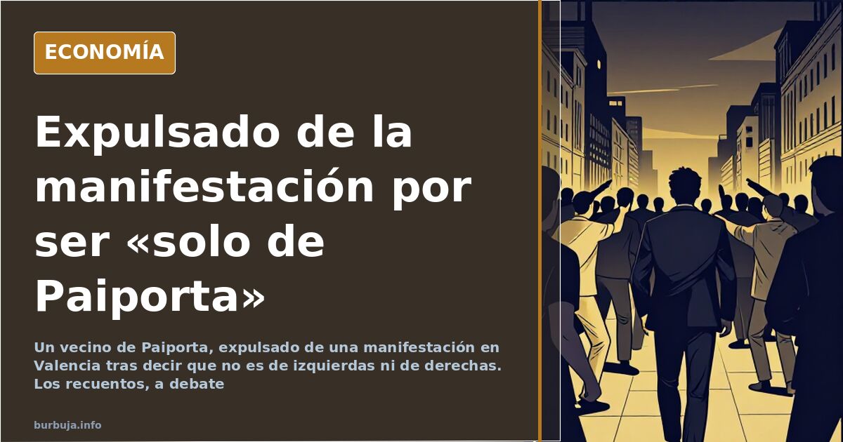 Concentración ciudadana en Valencia tras la DANA con pancartas y agentes de policía desplegados en la calle
