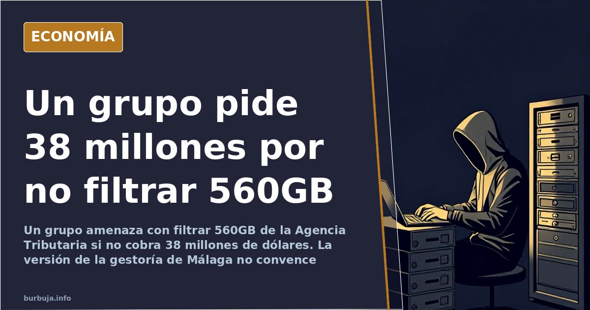 Ilustración de expedientes fiscales apilados junto a una alerta de brecha de datos