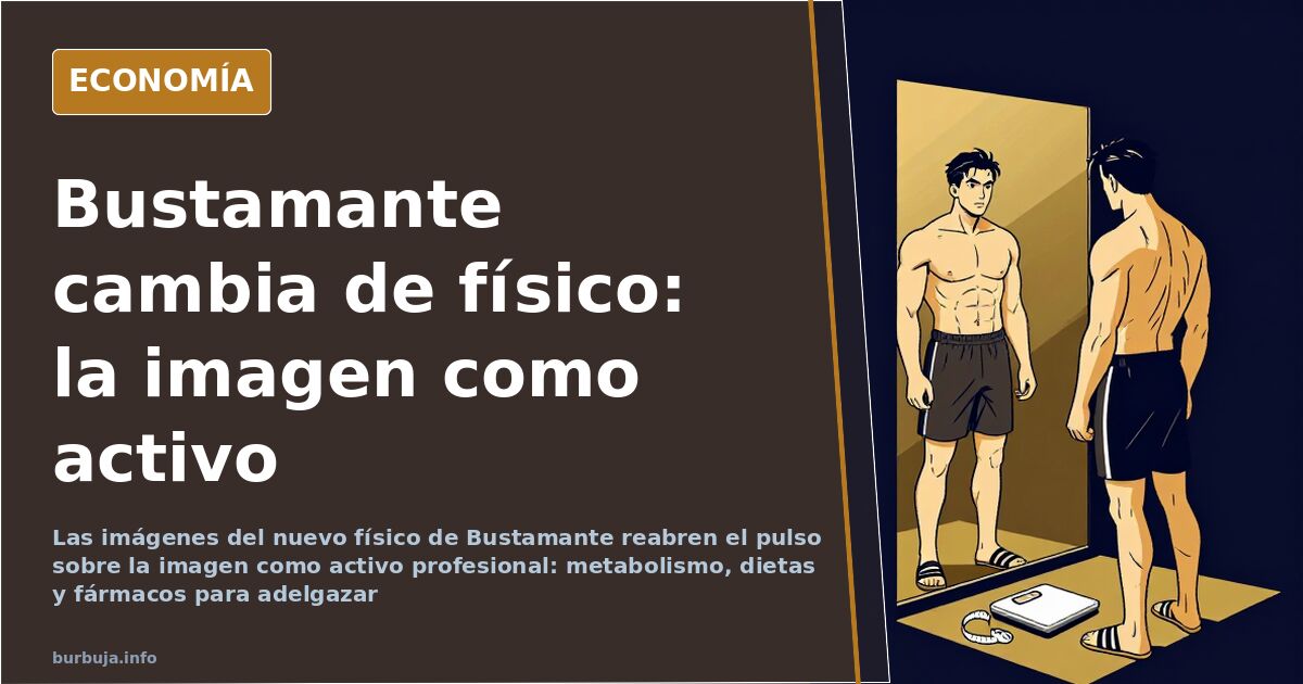 Ilustración editorial con la silueta de un cantante ante un micrófono y un indicador de báscula sobre fondo azul marino con d