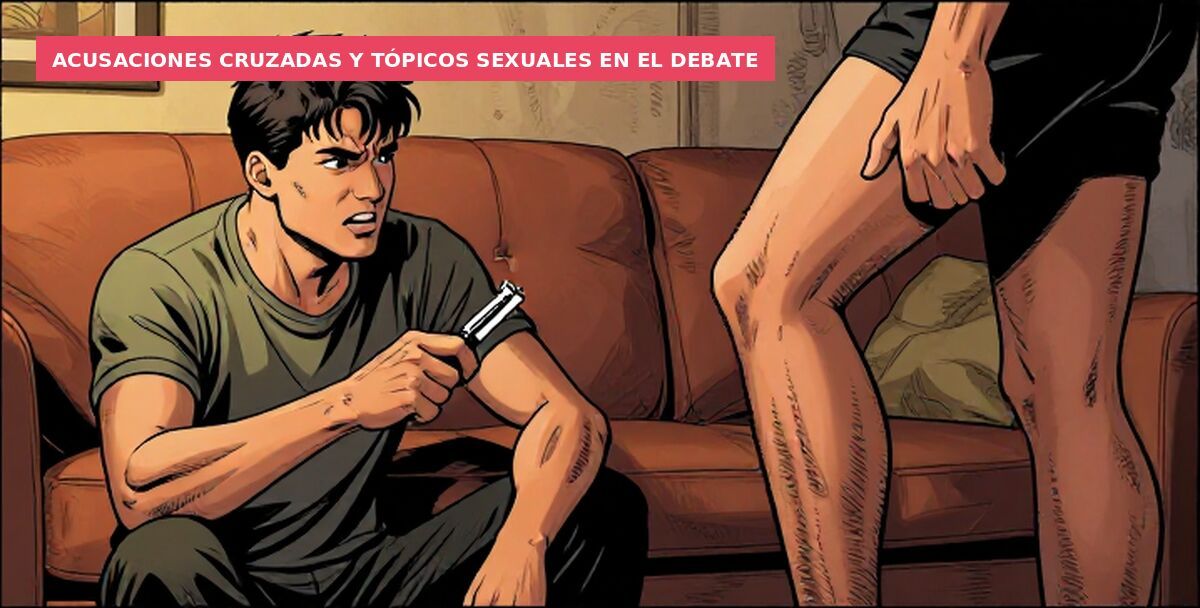 Acusaciones cruzadas y tópicos sexuales en el debate