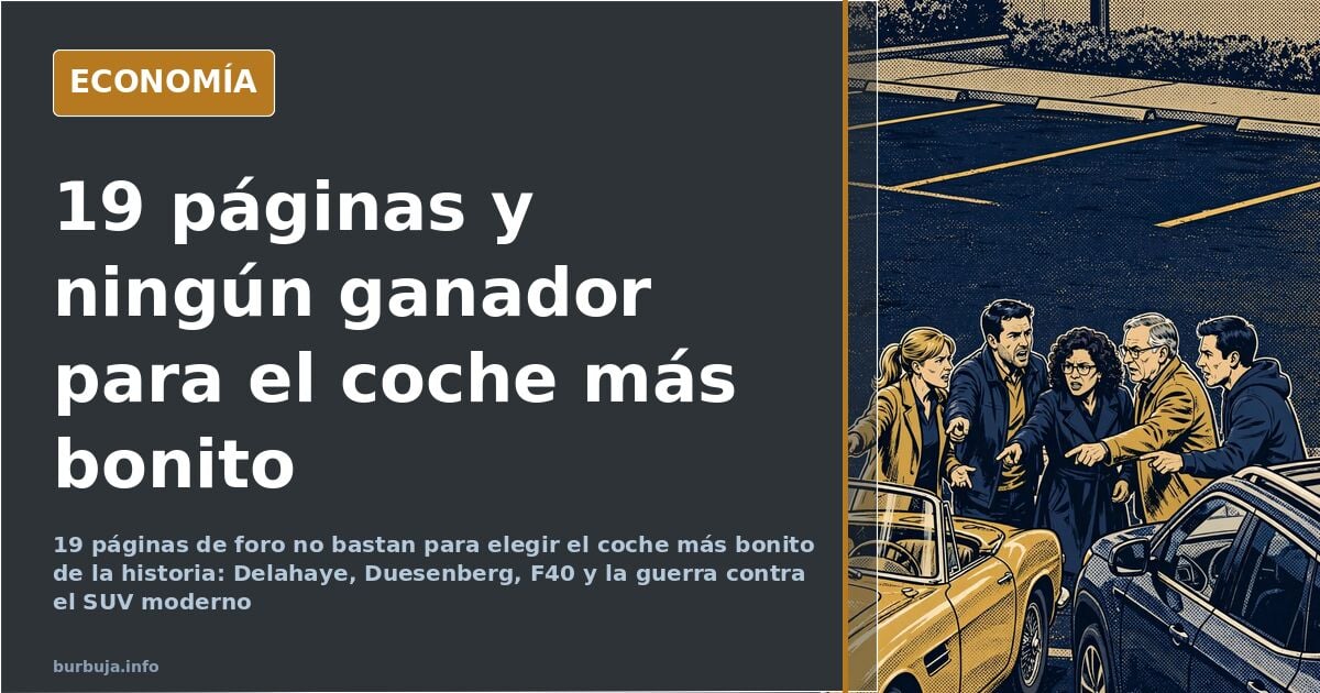 Coches clásicos y deportivos propuestos en un hilo de foro como candidatos a coche más bonito de la historia