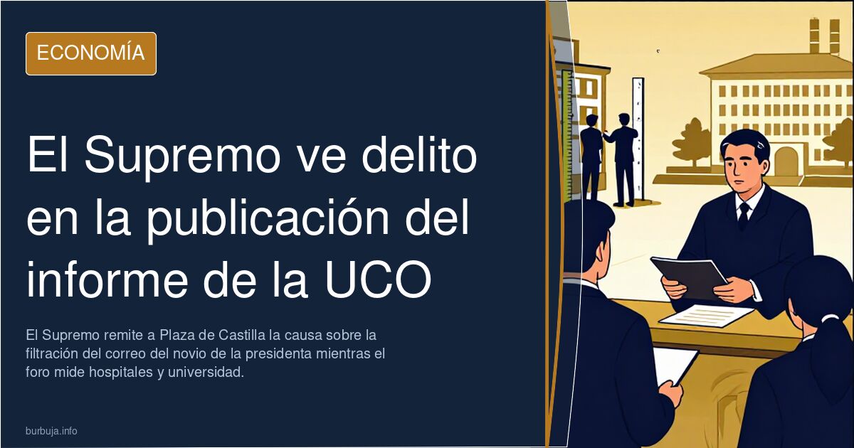 El Supremo ve delito en la publicación del informe de la UCO