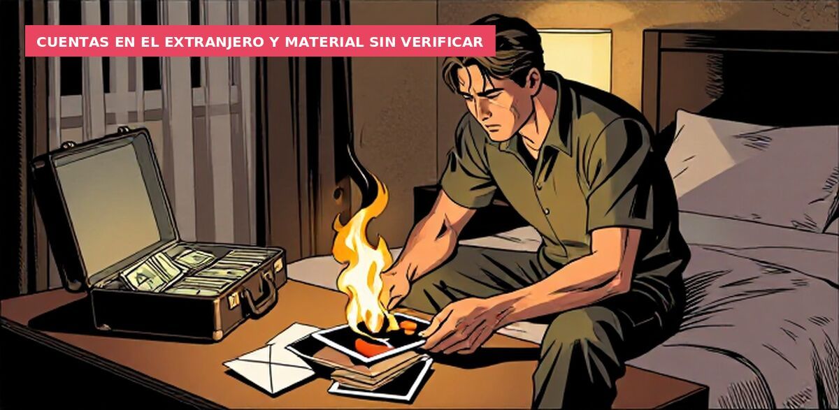 Cuentas en el extranjero y material sin verificar