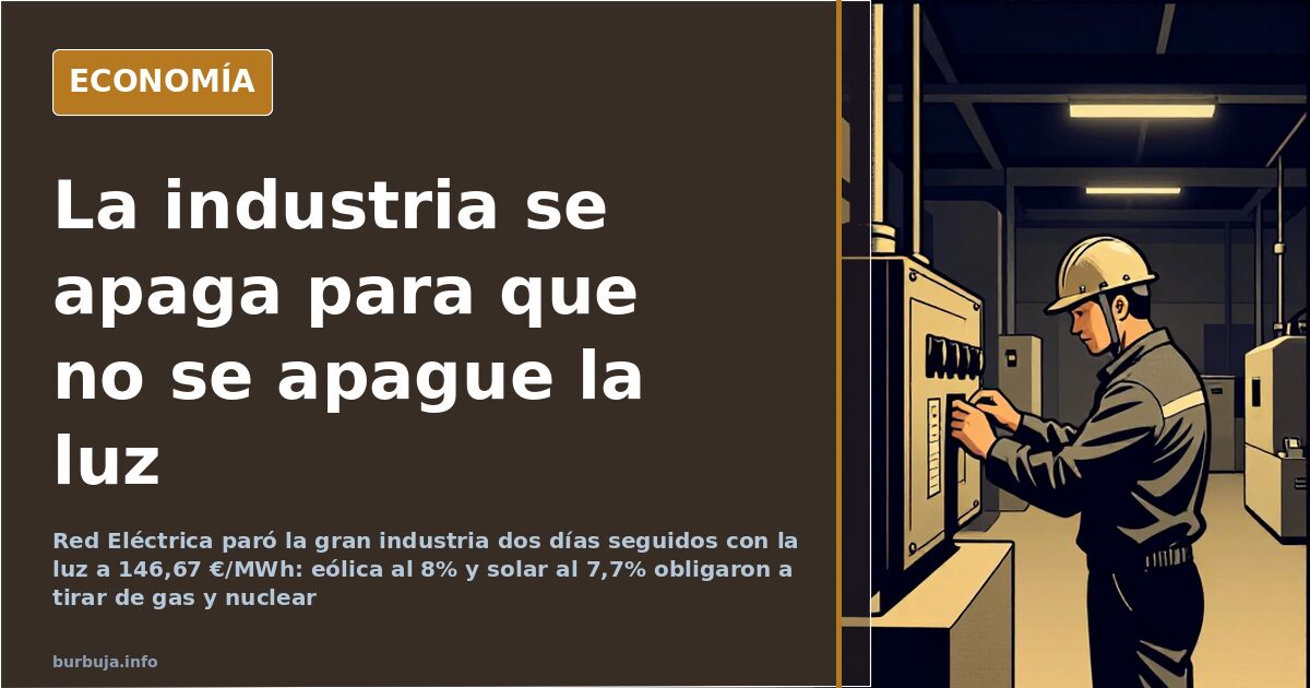 Industry shuts down so the lights stay on