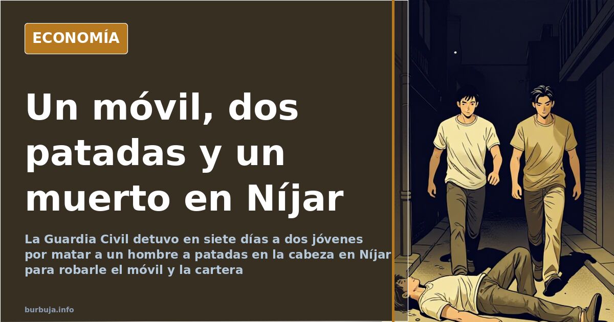 Calle de Campohermoso, en Níjar (Almería), escenario del homicidio de un hombre a quien robaron el móvil y la cartera